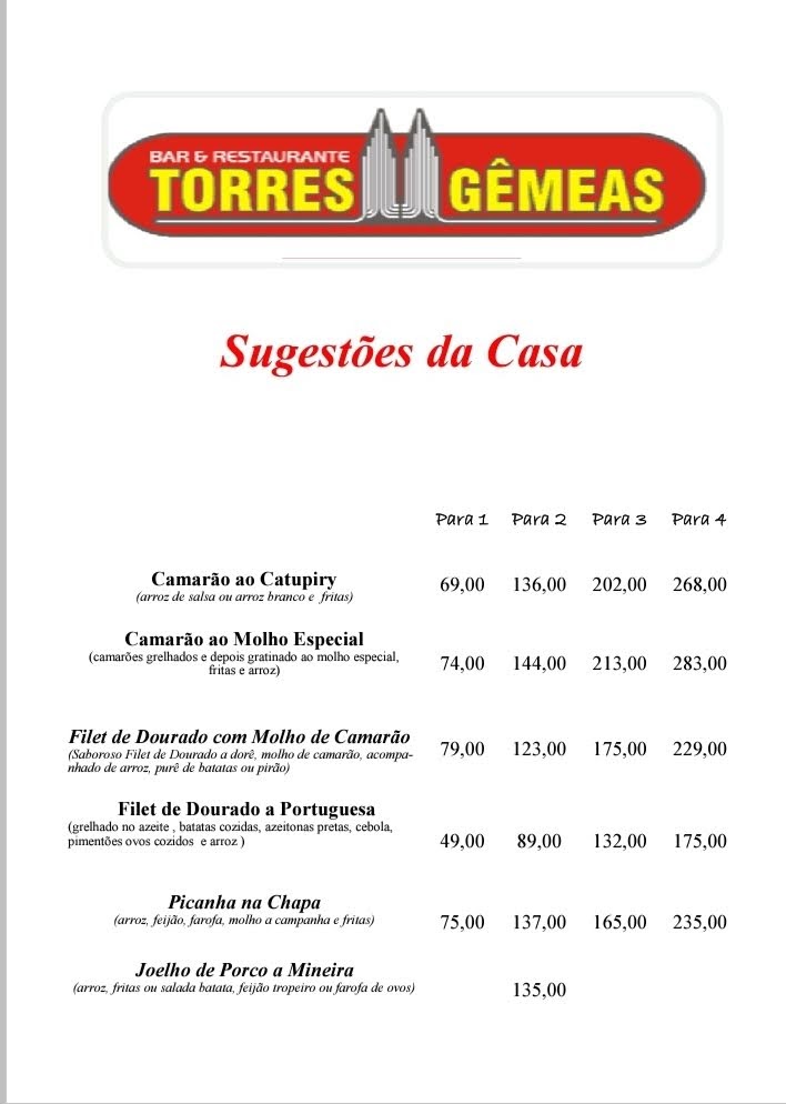 Menu Restaurante Torres Gêmeas-1